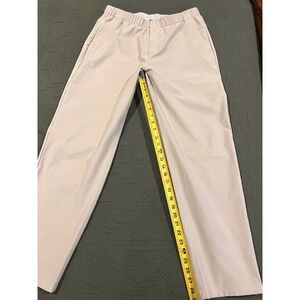 Lululemon Women's Pants Large With Elastic Waist And Draw Strings Tan